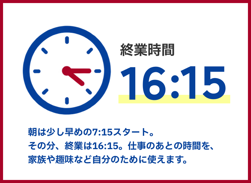 イメージ： 終業時間
