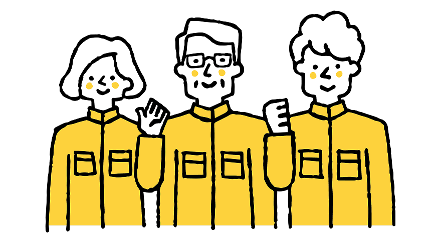 イメージ： 若手からベテランまで活躍できる