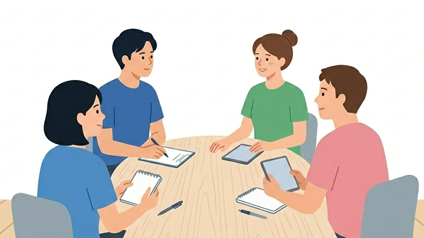 イメージ： チームワークを大切にする方